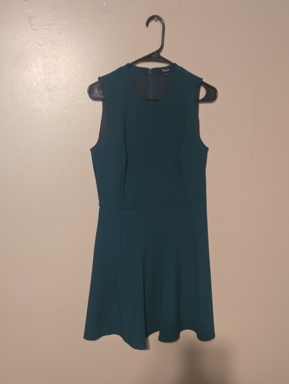 Madewell Womens Career Fit & Flair Dress Black Size Small Polyester Spandex